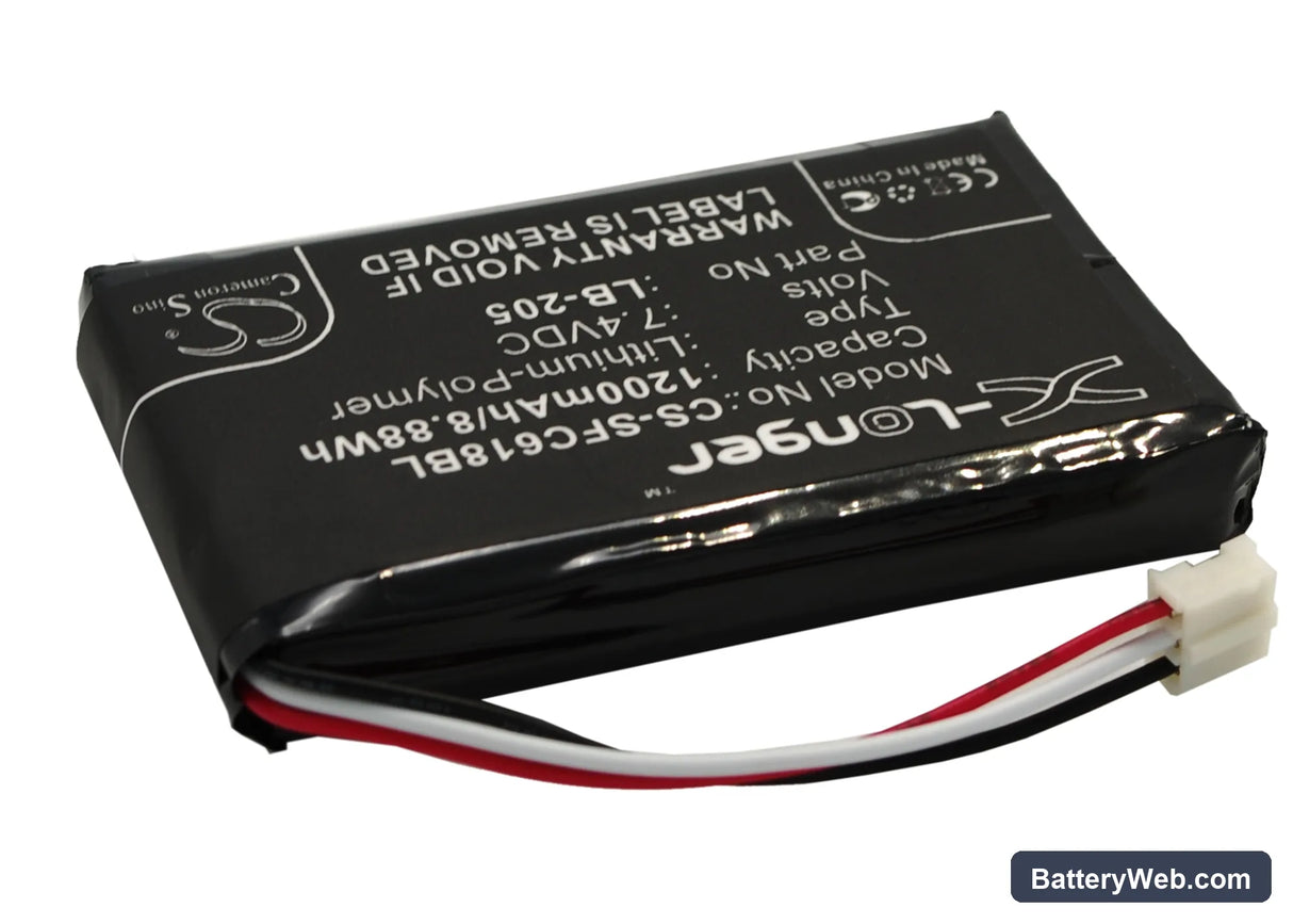 Safescan 6185 Replacement Battery, 7.4V, 1200mAh, Li-Polymer 3