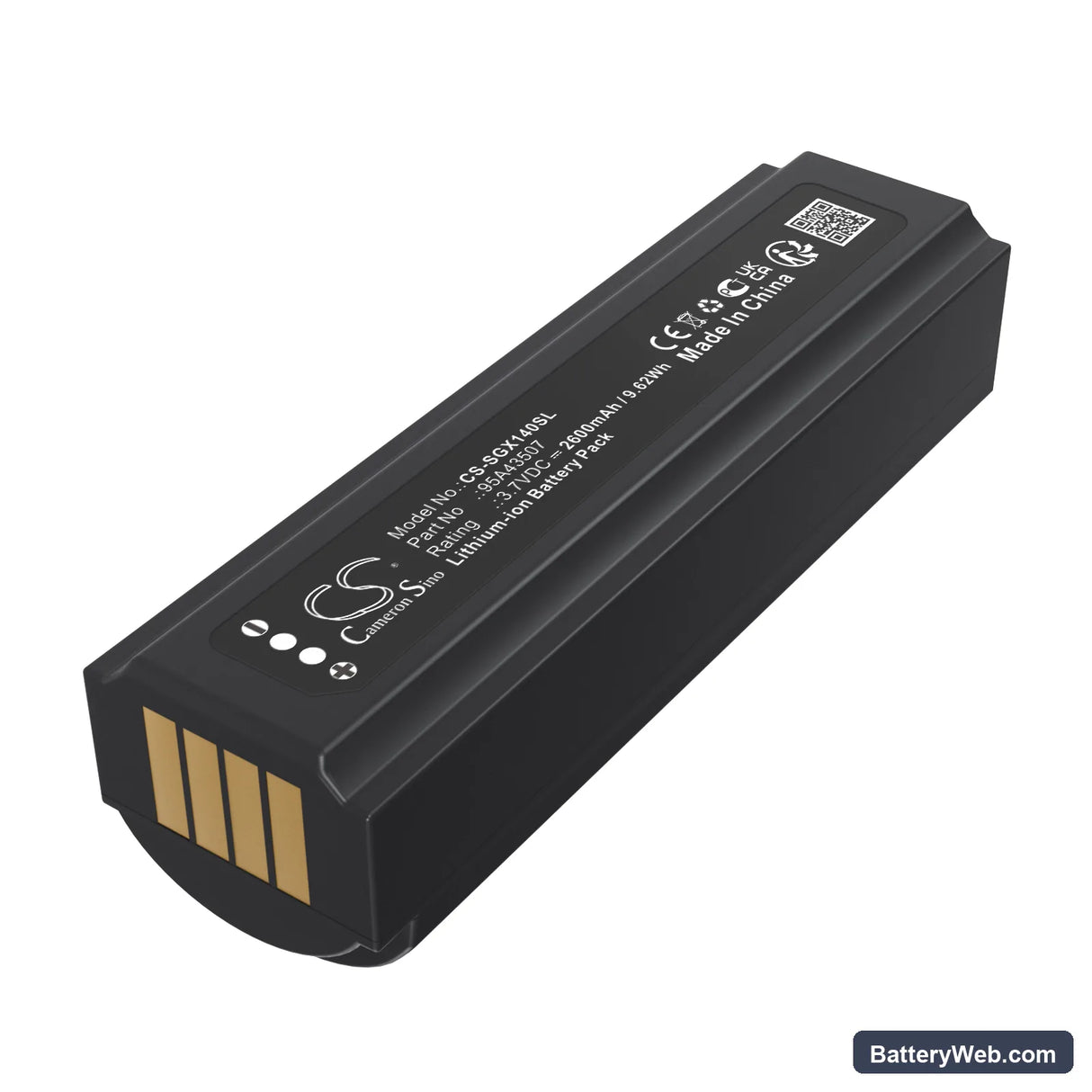 Shure GLXD+ Replacement Battery, 3.7V, 2600mAh, Li-ion 1
