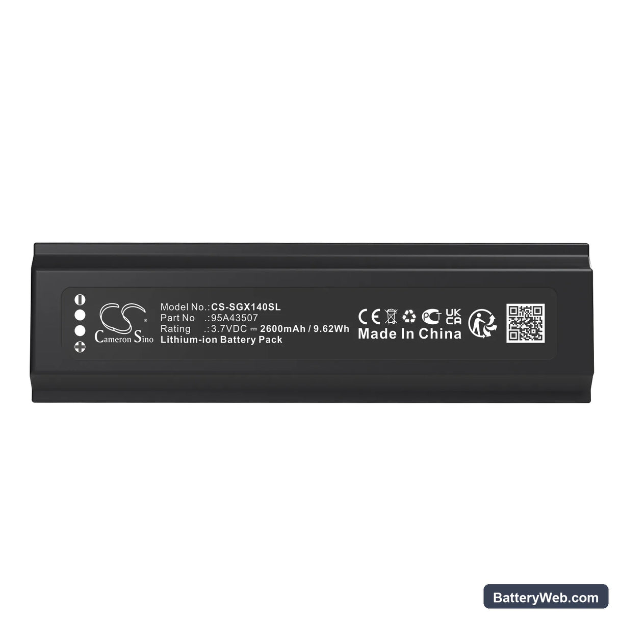 Shure GLXD+ Replacement Battery, 3.7V, 2600mAh, Li-ion 5