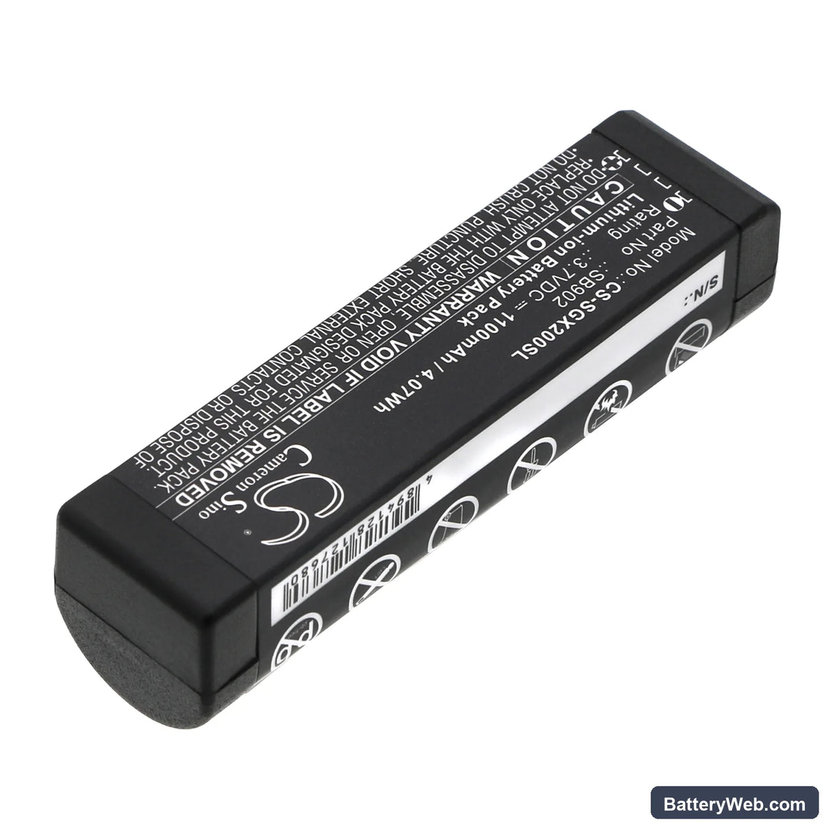 Shure GLXD1 Replacement Battery, 3.7V, 1100mAh, Li-ion 2