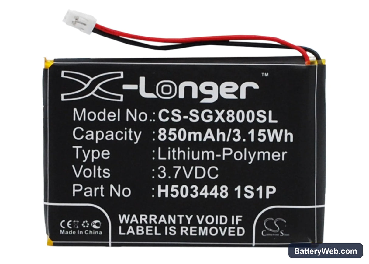SkyGolf SkyCaddie Aire Replacement Battery, 3.7V, 850mAh, Li-Polymer 1