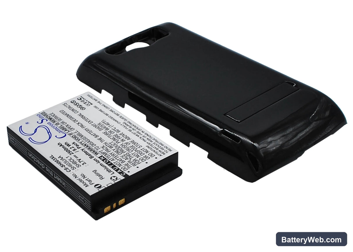 Sharp Galapagos 003SH Replacement Battery, 3.7V, 2500mAh, Li-ion 1