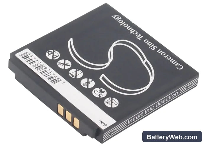 Sharp SH5010C Replacement Battery, 3.7V, 600mAh, Li-ion 4