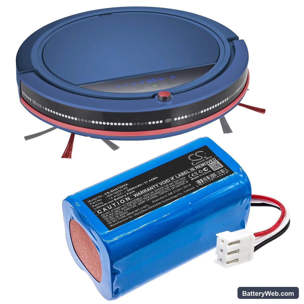 Ikohs Replacement Battery, 14.4V, 2600mAh, Li-ion 6