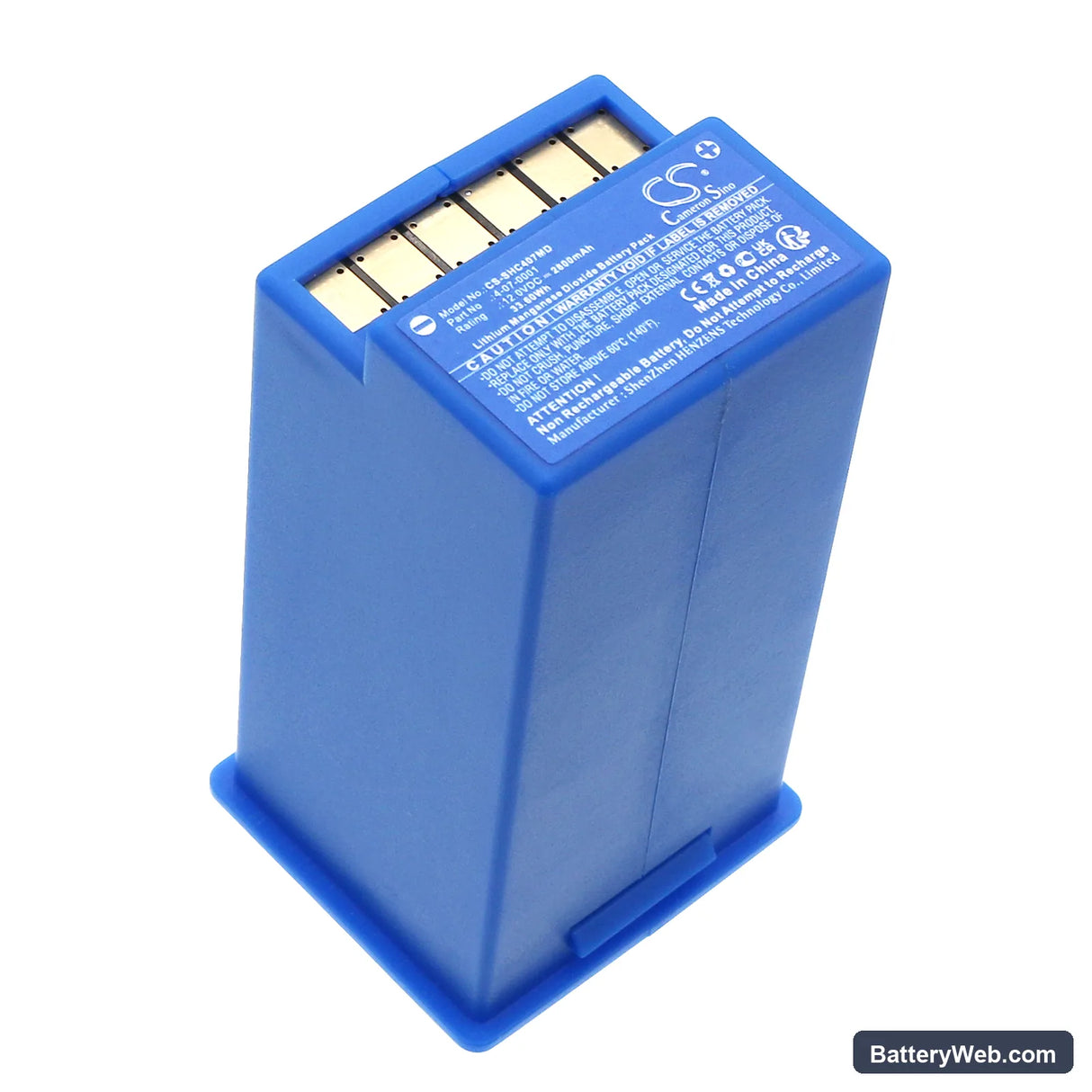 Schiller Fred Easy Replacement Battery, 12V, 2800mAh, Li-MnO2 3