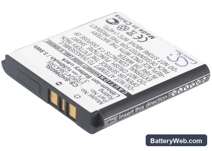 Action HDMax Extreme Replacement Battery, 3.7V, 1050mAh, Li-ion 2