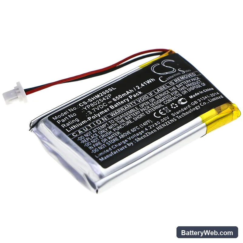 Sena SMH-10S Replacement Battery, 3.7V, 650mAh, Li-Polymer 1