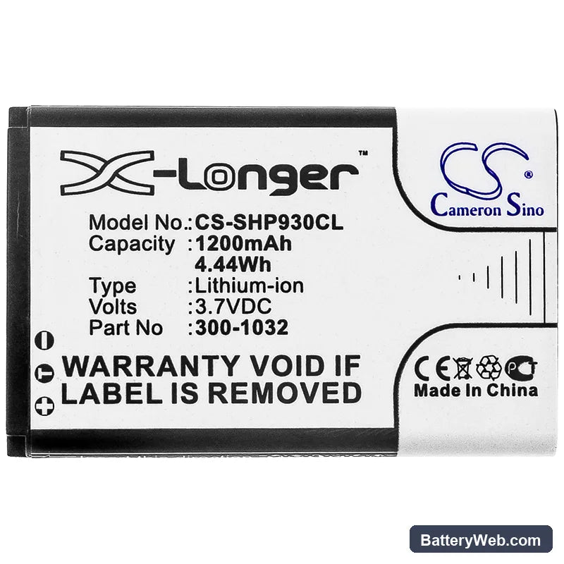 Shoretel IP930D Replacement Battery, 3.7V, 1200mAh, Li-ion 3