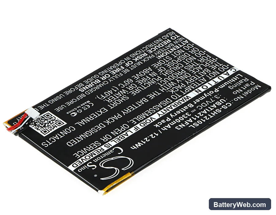 Sharp Aquos Pad Replacement Battery, 3.7V, 3300mAh, Li-Polymer 2