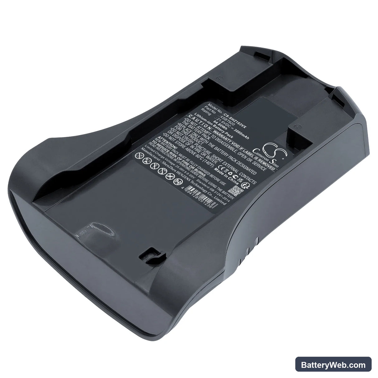 Shark IZ162H Replacement Battery, 21.6V, 3000mAh, Li-ion 1