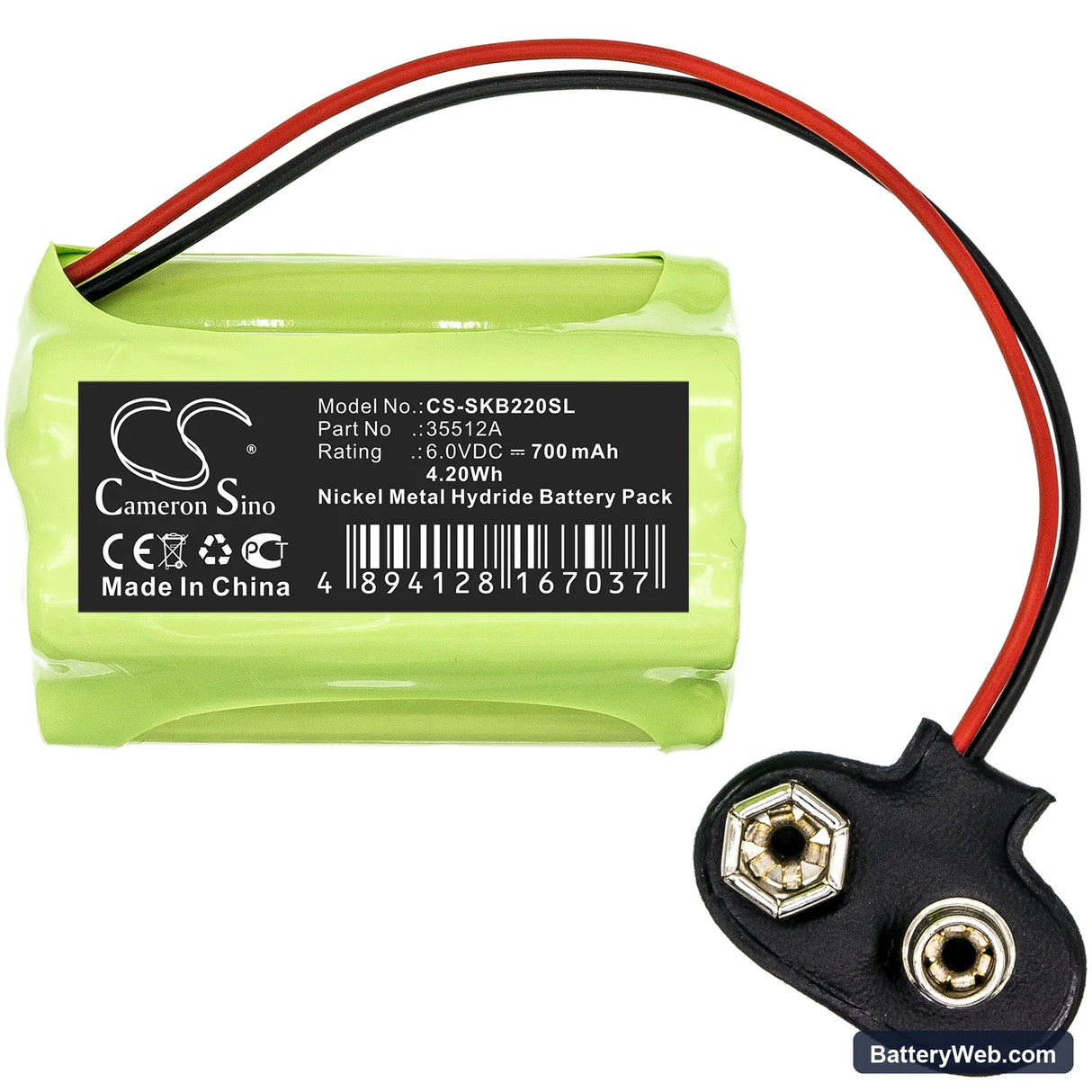 SAT-KABEL SPM 22 Replacement Battery, 6V, 700mAh, Ni-MH 3