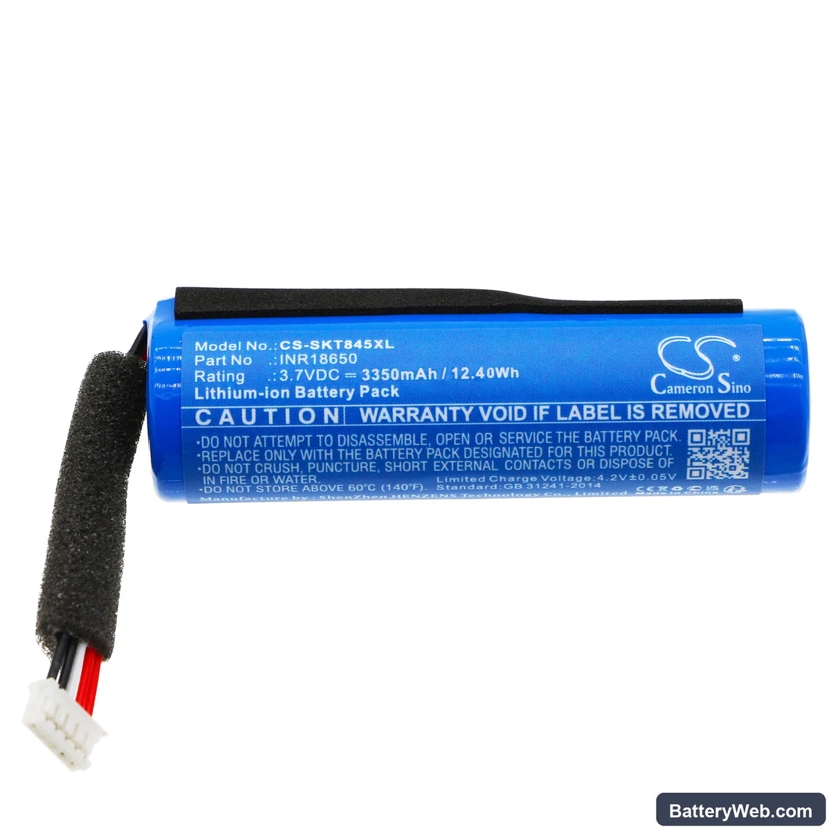 Skullcandy Kilo XT Replacement Battery, 3.7V, 3350mAh, Li-ion 3