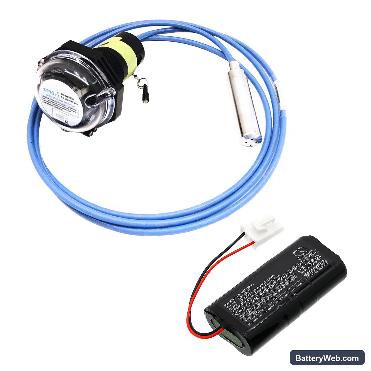 Skybitz Telular Wireless Tank Monitor Replacement Battery, 6V, 2800mAh, Li-MnO2 6