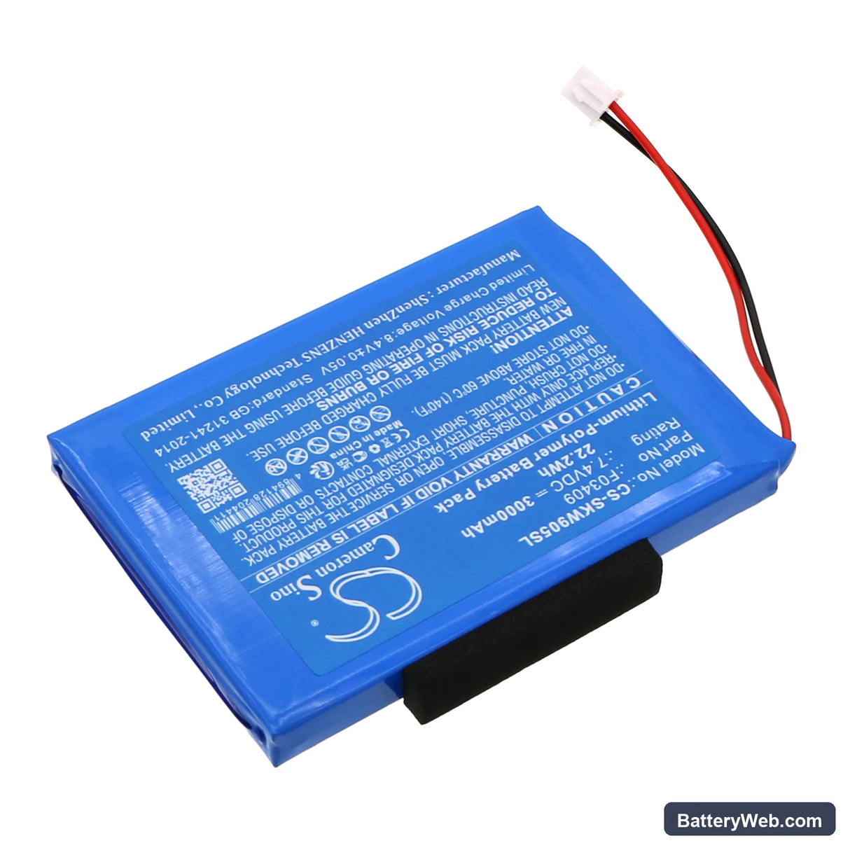 Xsarius Satmeter HD Pro 2 Replacement Battery, 7.4V, 3000mAh, Li-Polymer 2