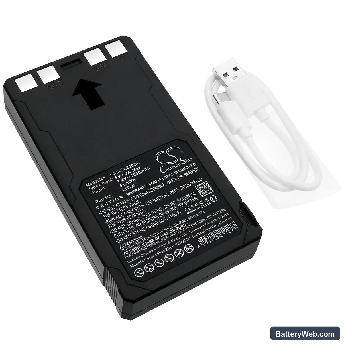 Spypoint FLEX Replacement Battery, 7.4V, 7000mAh, Li-ion 1