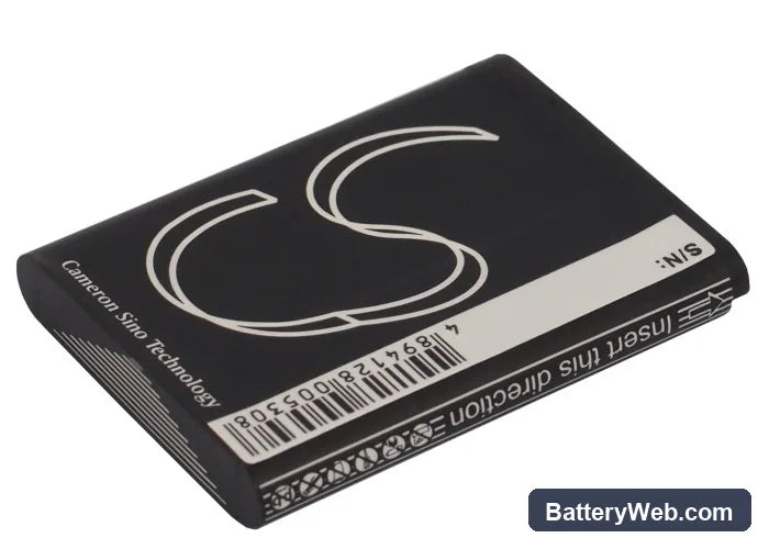 Samsung Digimax L74W Replacement Battery, 3.7V, 1100mAh, Li-ion 3