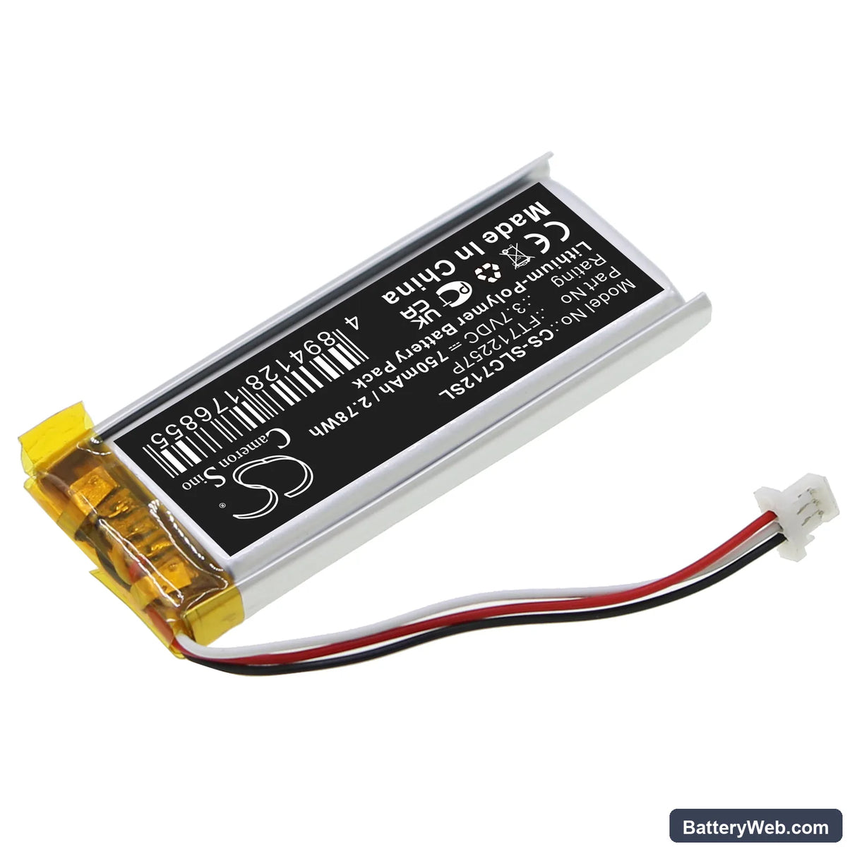 SteelSeries Nimbus Controller Replacement Battery, 3.7V, 750mAh, Li-Polymer 2