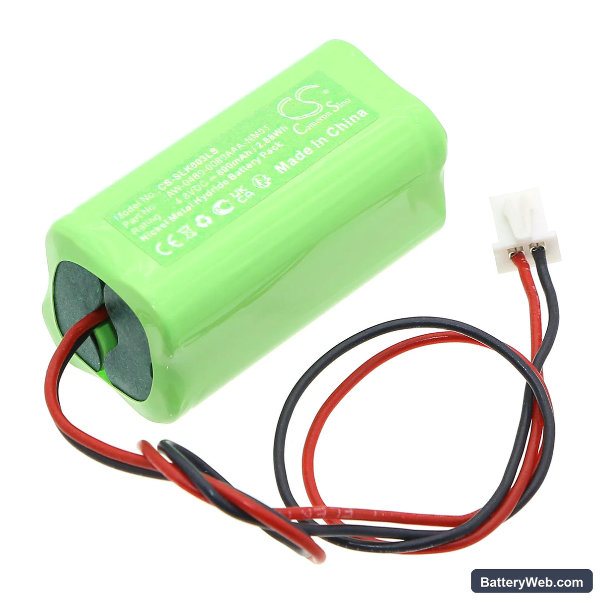 Fischer NLK1U003SC Replacement Battery, 4.8V, 600mAh, Ni-MH 1