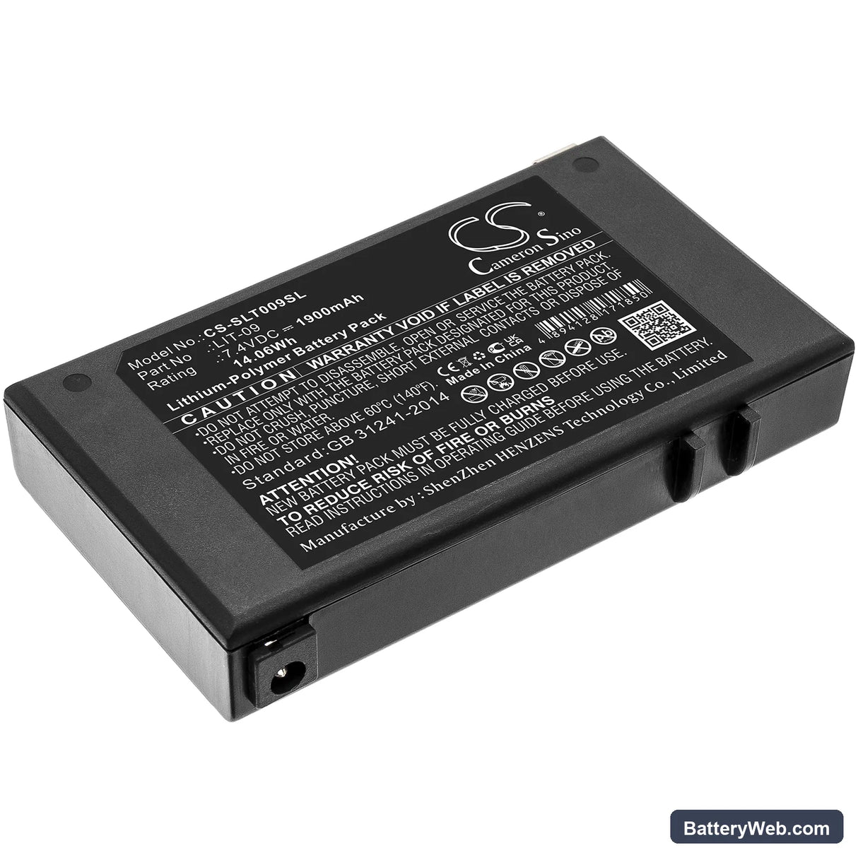 Spypoint Bloc Pile Replacement Battery, 7.4V, 1900mAh, Li-Polymer 1