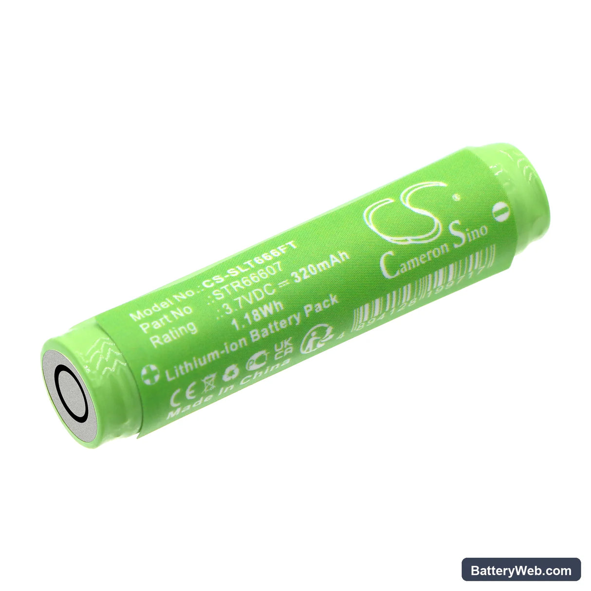 Streamlight MicroStream USB Replacement Battery, 3.7V, 320mAh, Li-ion 1