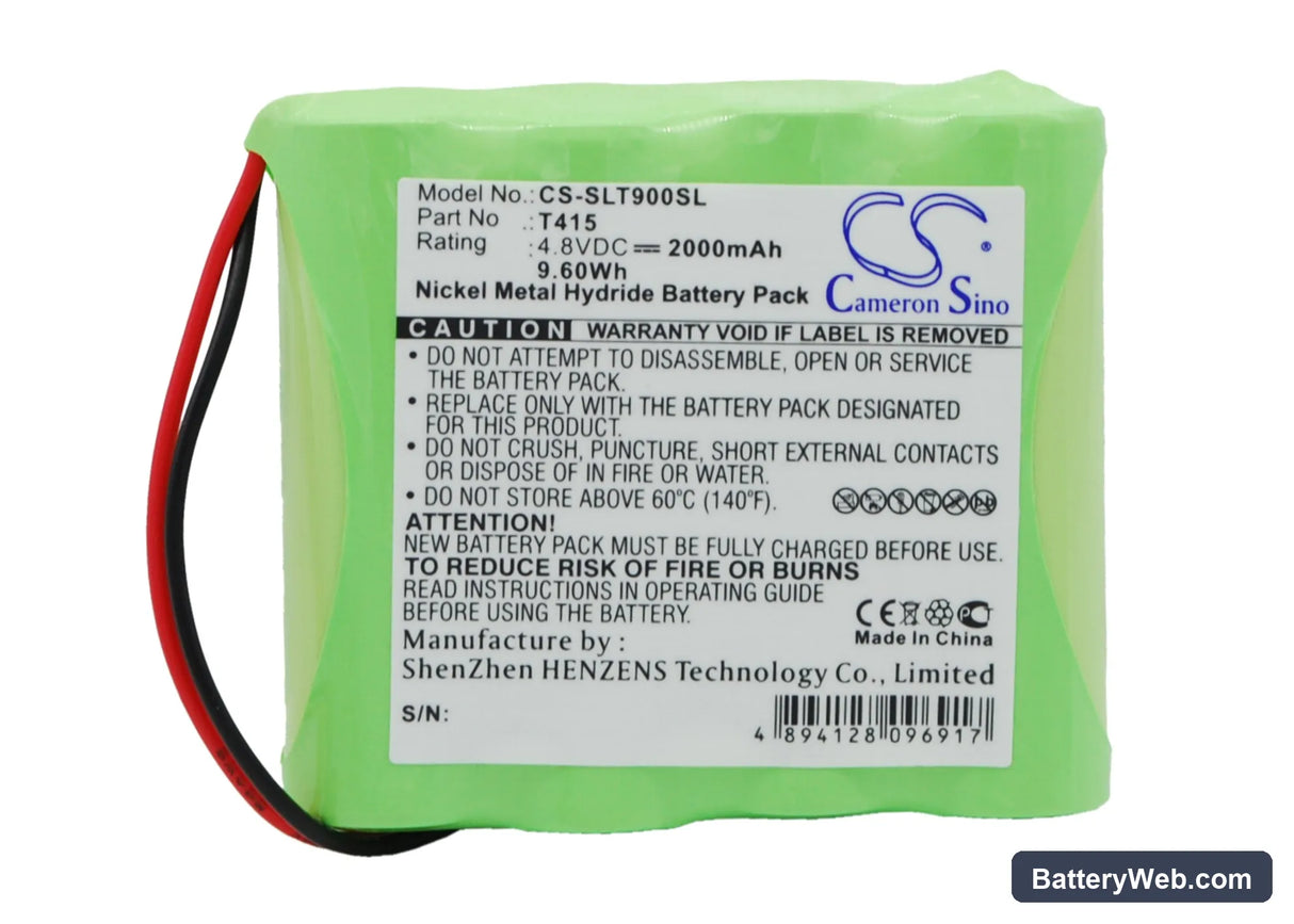 Schaub Lorentz TL900 Replacement Battery, 4.8V, 2000mAh, Ni-MH 1