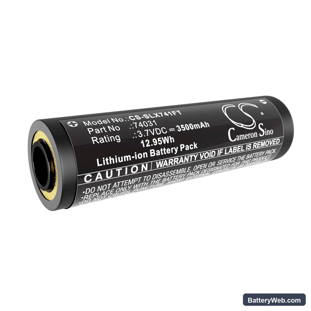 Streamlight Strion HPL Flashlight Replacement Battery, 3.7V, 3500mAh, Li-ion 1