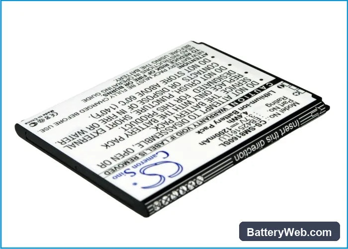 Samsung Galaxy Ace 2 Replacement Battery, 3.7V, 1200mAh, Li-ion 4