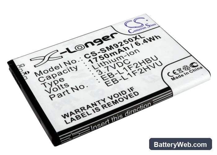 Samsung GT-i9250 Replacement Battery, 3.7V, 1750mAh, Li-ion 2