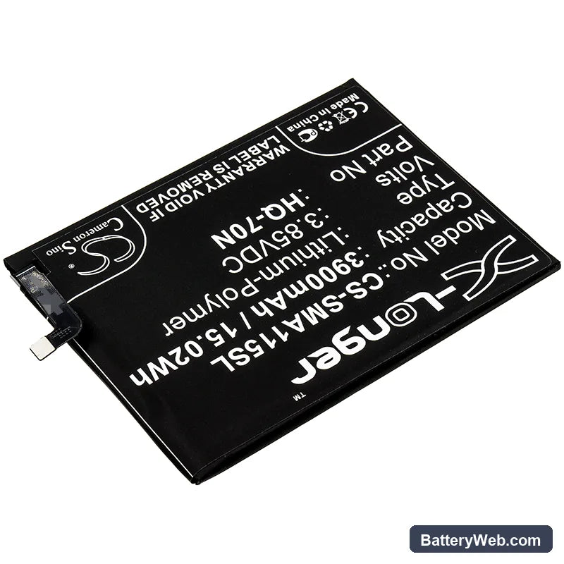 Samsung Galaxy A11 Replacement Battery, 3.85V, 3900mAh, Li-Polymer 2
