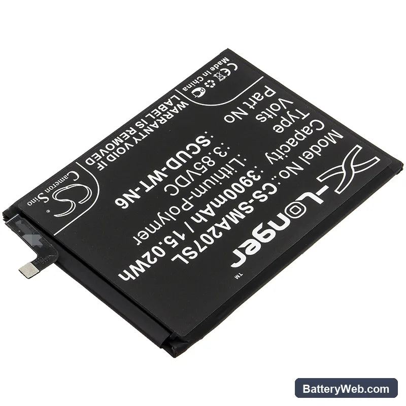 Samsung Galaxy A20s Replacement Battery, 3.85V, 3900mAh, Li-Polymer 2