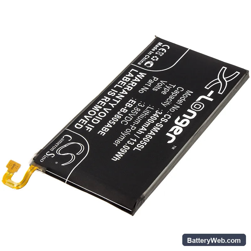 Samsung Galaxy Jean Replacement Battery, 3.85V, 3400mAh, Li-Polymer 2