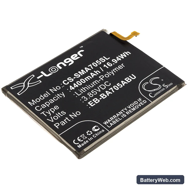 Samsung Galaxy A70 Replacement Battery, 3.85V, 4400mAh, Li-Polymer 1