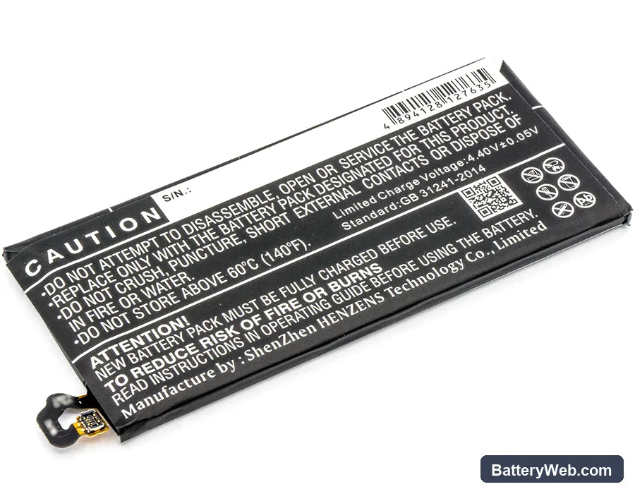 Samsung Galaxy A7 2017 Replacement Battery, 3.85V, 3600mAh, Li-Polymer 3