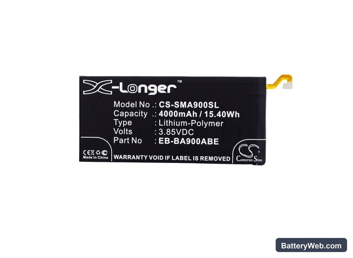 Samsung Galaxy A9 Replacement Battery, 3.85V, 4000mAh, Li-Polymer 5