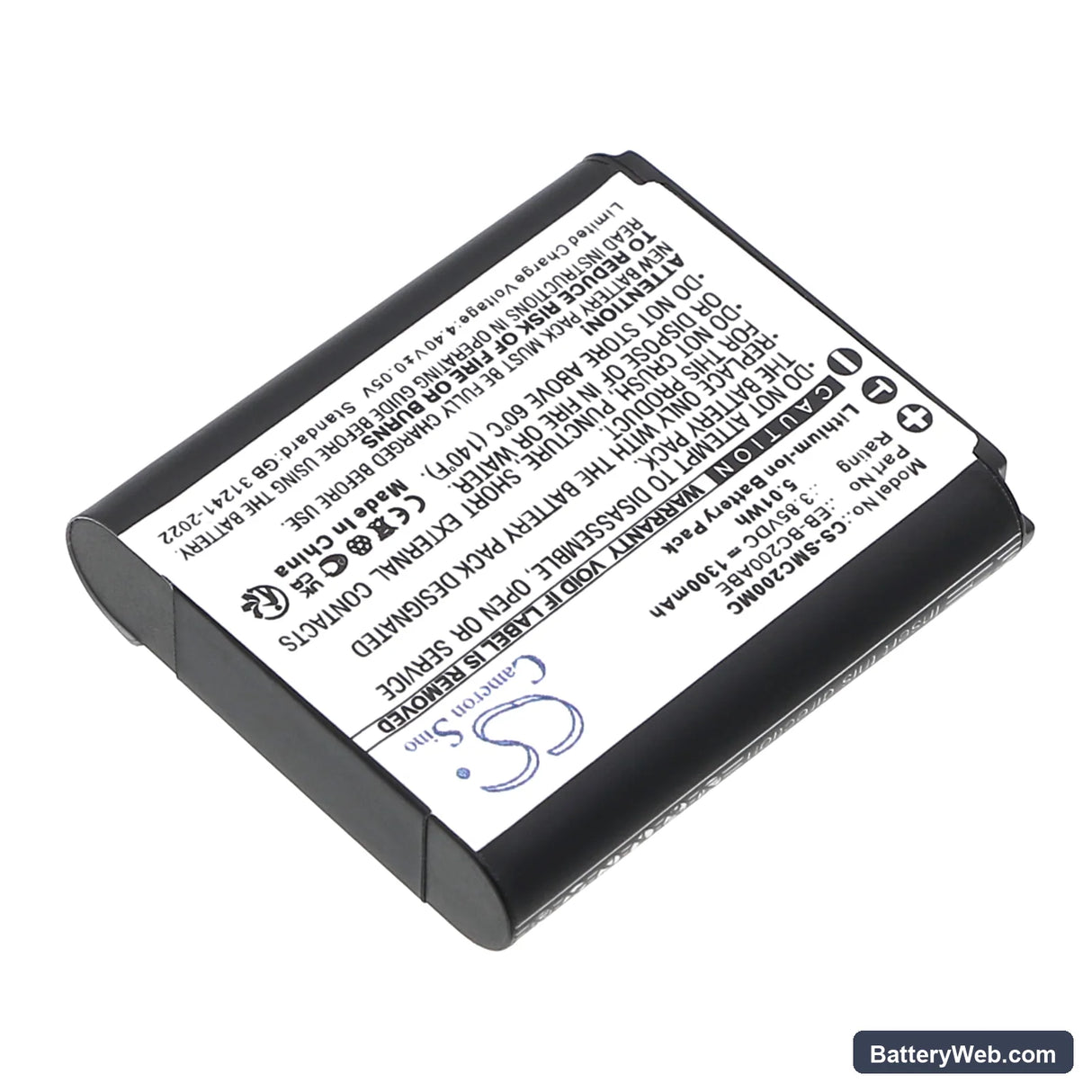 Samsung Gear 360 Replacement Battery, 3.85V, 1300mAh, Li-ion 2