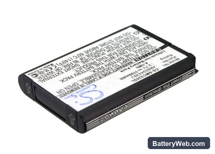 Samsung GT-C3350 Replacement Battery, 3.7V, 1100mAh, Li-ion 1