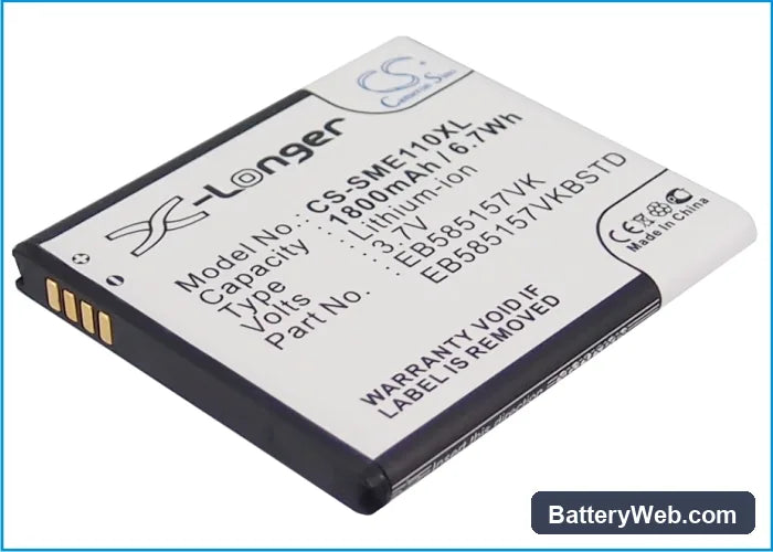 Samsung SHV-E120S Replacement Battery, 3.7V, 1800mAh, Li-ion 1