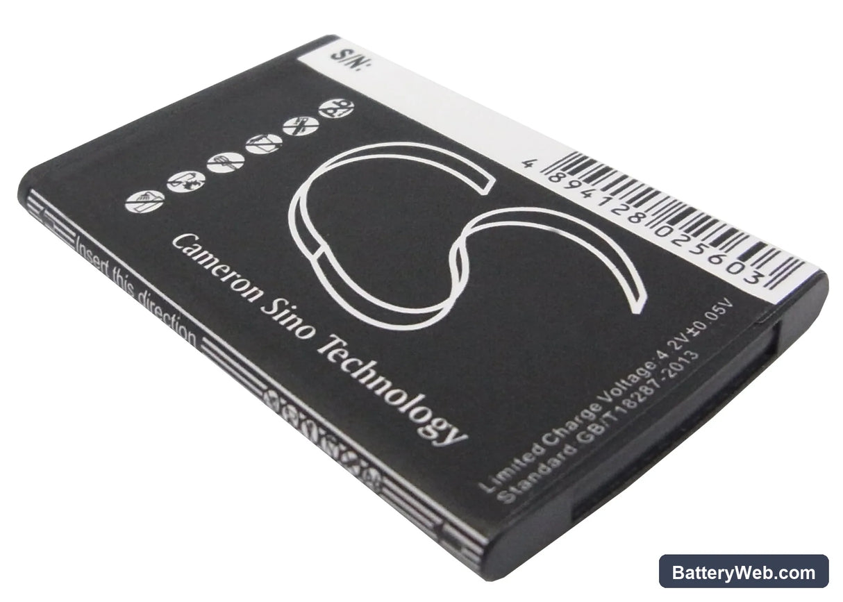Samsung SGH-F400 Replacement Battery, 3.7V, 650mAh, Li-ion 3