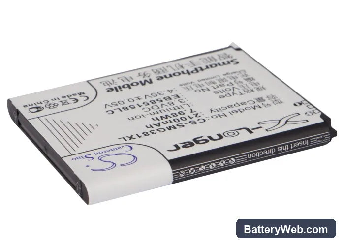 Samsung SM-G3812 Replacement Battery, 3.8V, 2100mAh, Li-ion 2