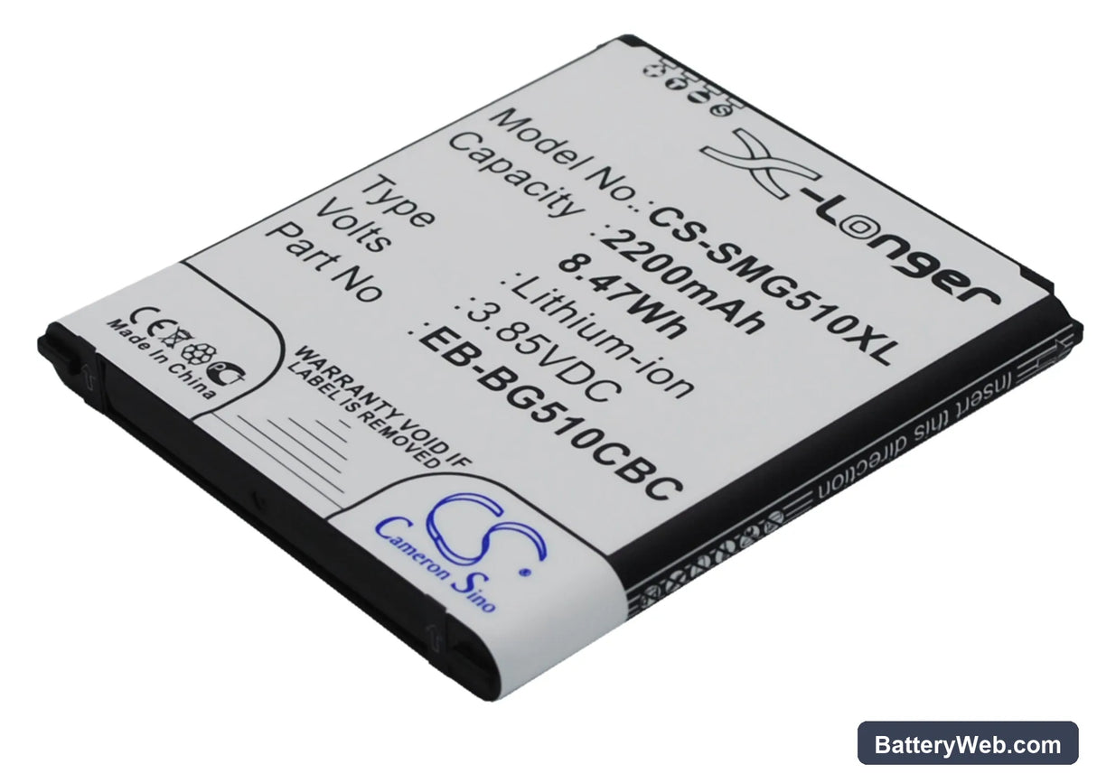 Samsung SM-G510F Replacement Battery, 3.85V, 2200mAh, Li-ion 3