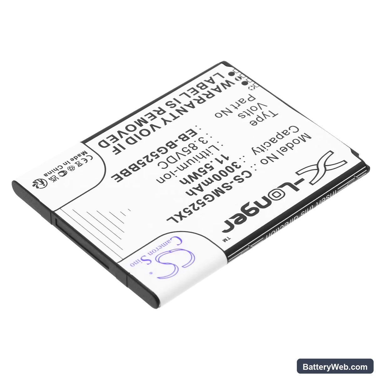 Samsung Galaxy XCover 5 2021 Replacement Battery, 3.85V, 3000mAh, Li-ion 2