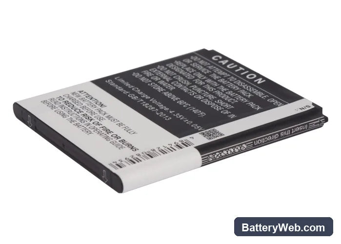 Samsung Galaxy Grand 2 Replacement Battery, 3.8V, 2600mAh, Li-ion 3