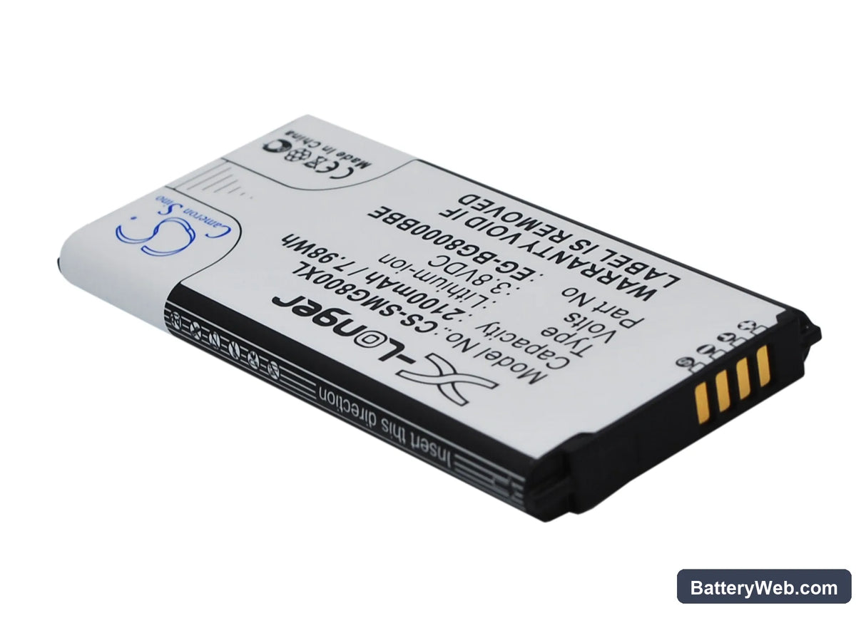 Samsung Galaxy S5 Mini Replacement Battery, 3.85V, 2100mAh, Li-ion 3