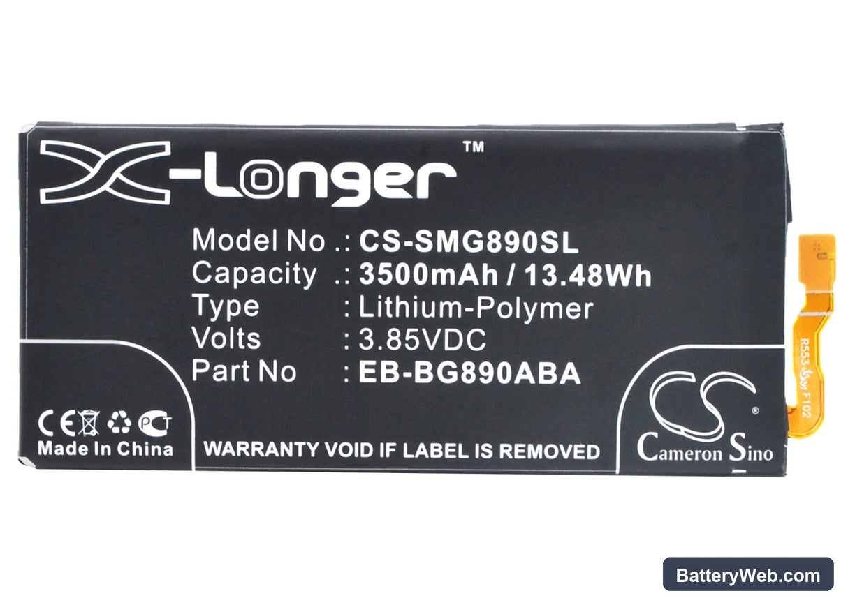 Samsung Galaxy S6 Active Replacement Battery, 3.85V, 3500mAh, Li-Polymer 5