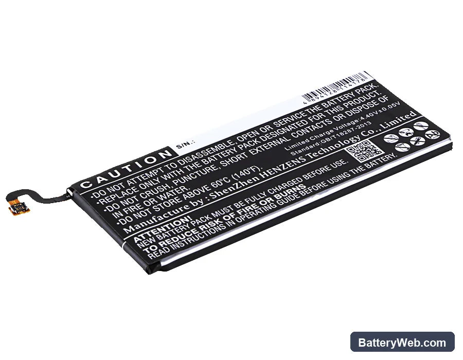 Samsung Galaxy S7 Edge Replacement Battery, 3.85V, 3600mAh, Li-Polymer 3
