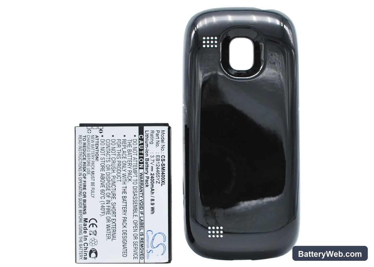 Samsung SCH-I400 Replacement Battery, 3.7V, 2400mAh, Li-ion 5