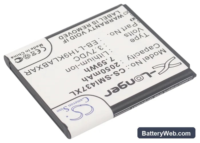 Samsung Galaxy Express Replacement Battery, 3.7V, 2050mAh, Li-ion 2