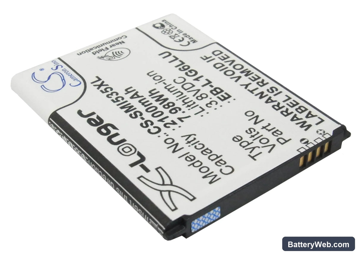 Sprint Galaxy S3 Replacement Battery, 3.8V, 2100mAh, Li-ion 2