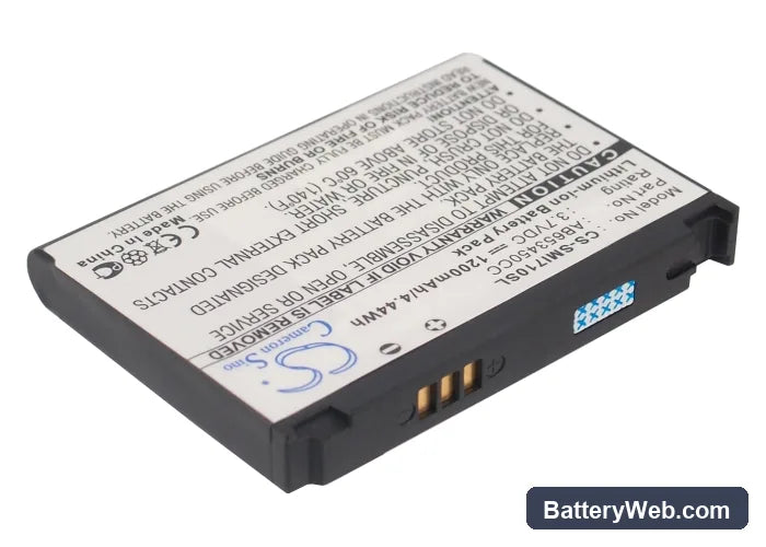 Samsung SGH-i710 Replacement Battery, 3.7V, 1200mAh, Li-ion 2