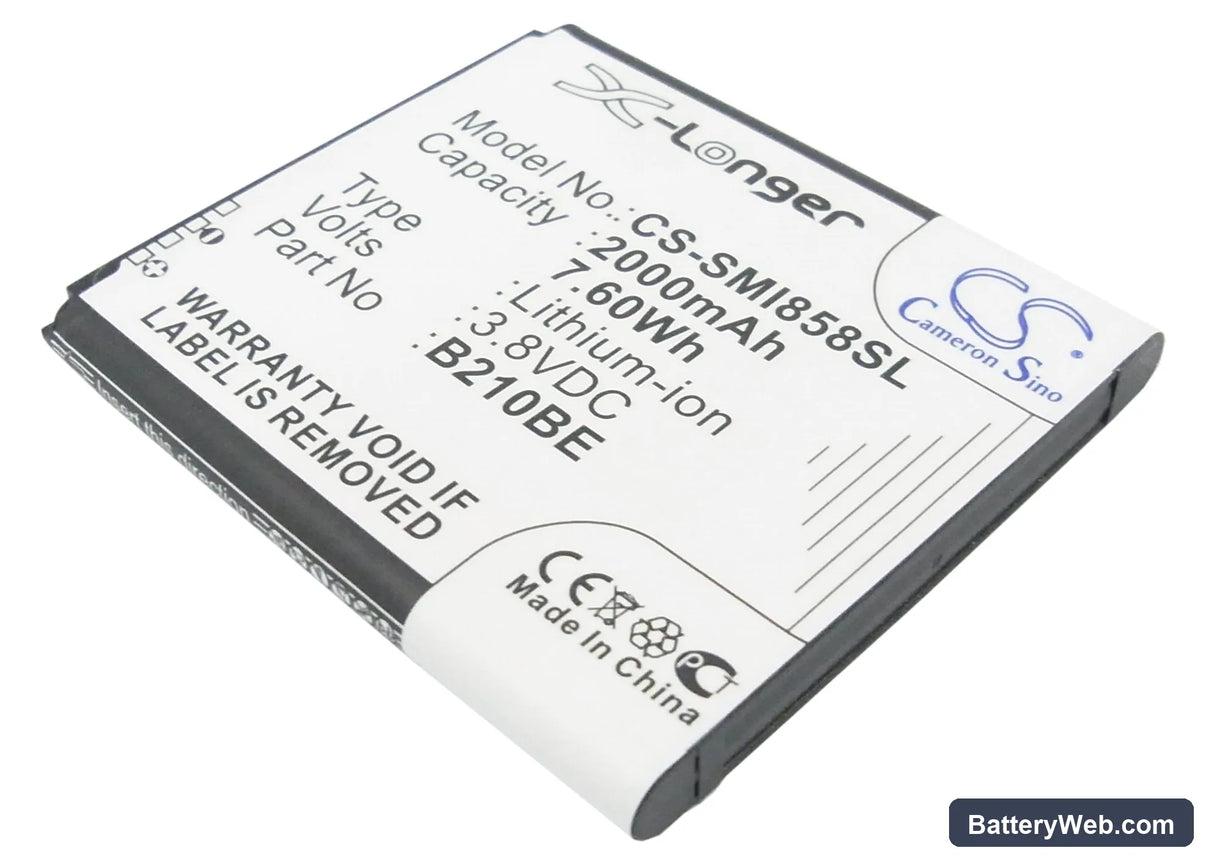 Samsung GT-i8580 Replacement Battery, 3.8V, 2000mAh, Li-ion 1